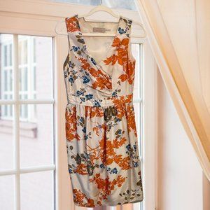 Burlapp Cocktail/Party Dress * Asian-inspired Floral Print * Small *